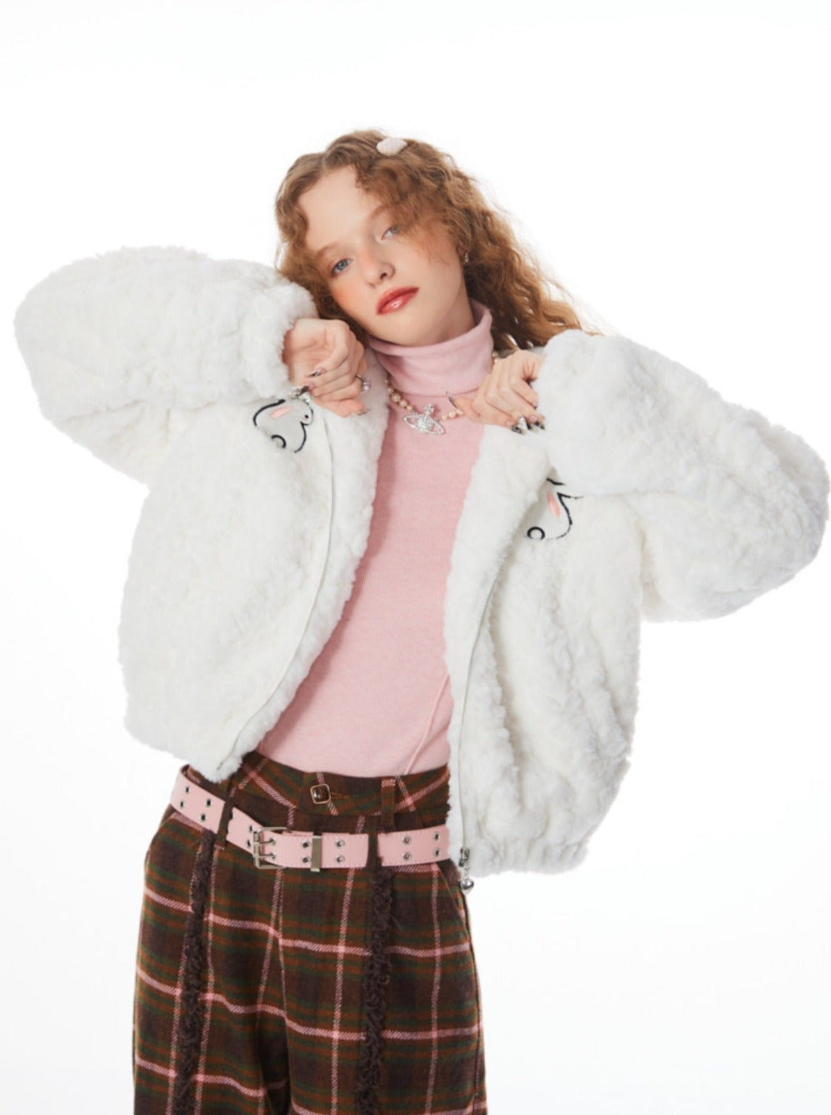 Sweet Rabbit Fur Jacket