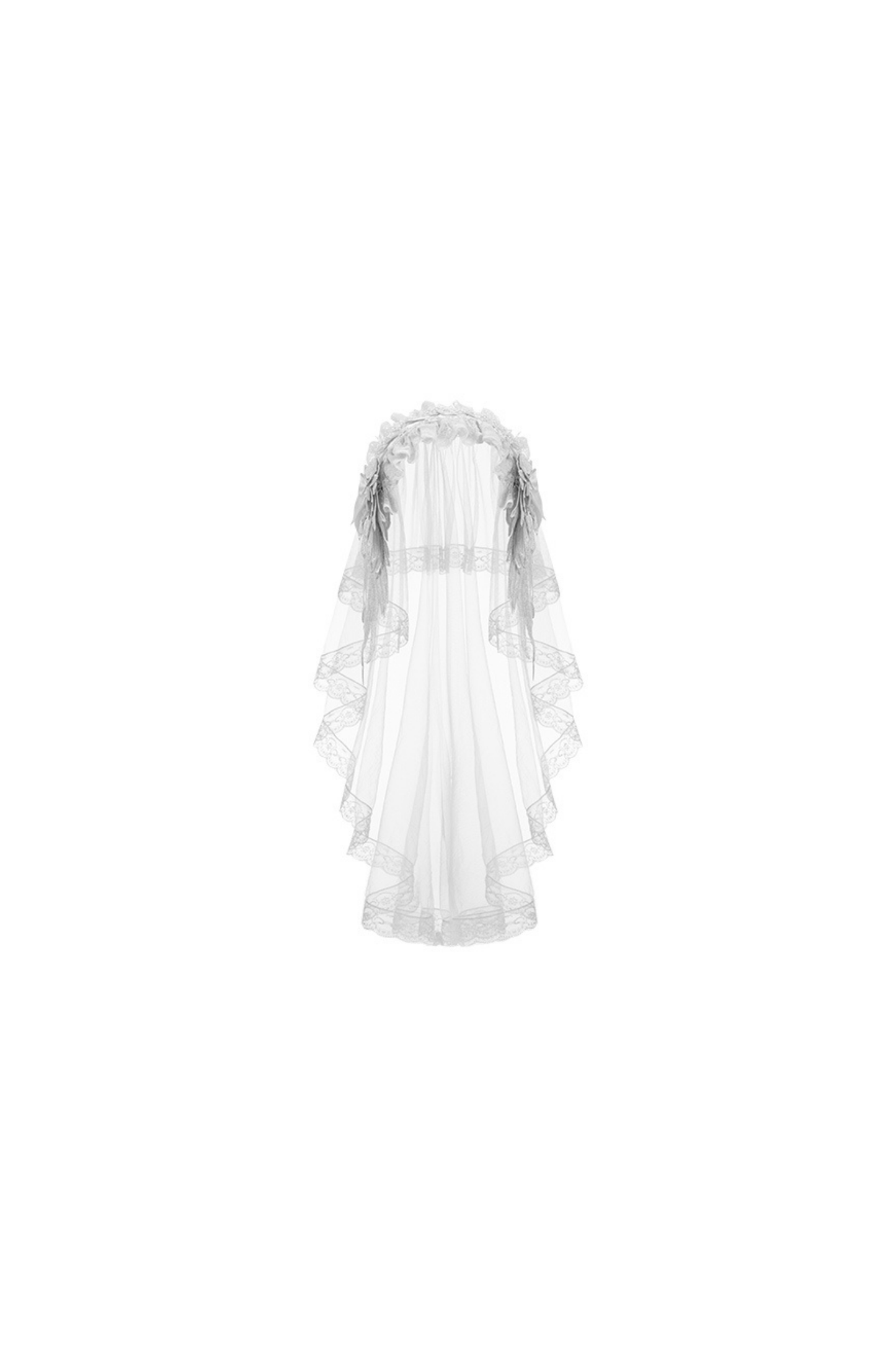 ゴシックロリータスカート+コルセット+ベール+ネックレス+ウエストチェーン