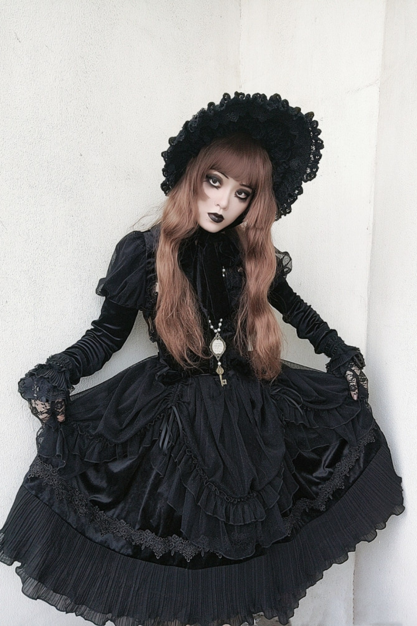 Gothic Chic Doll Lolita Dress + Short Jacket