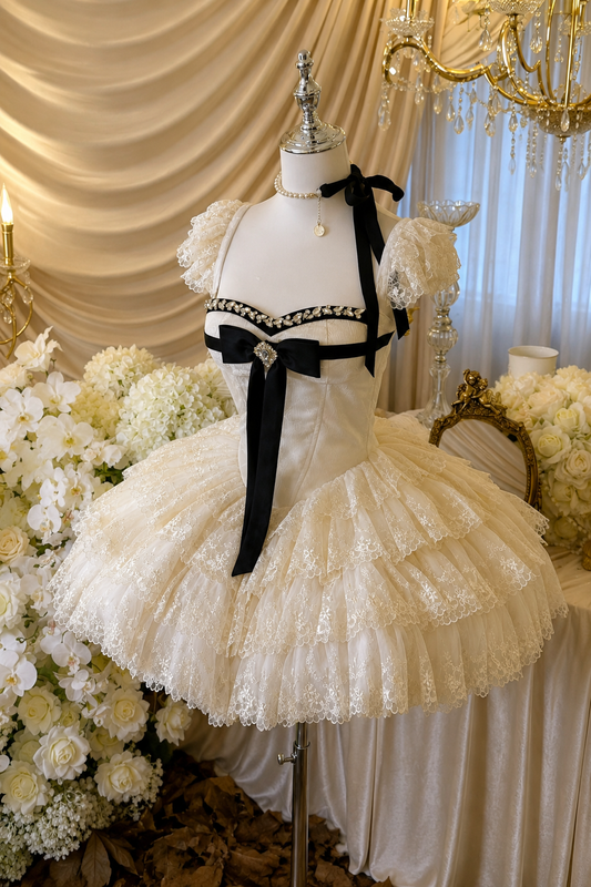 ロマンティック令嬢レースプリンセスドレス