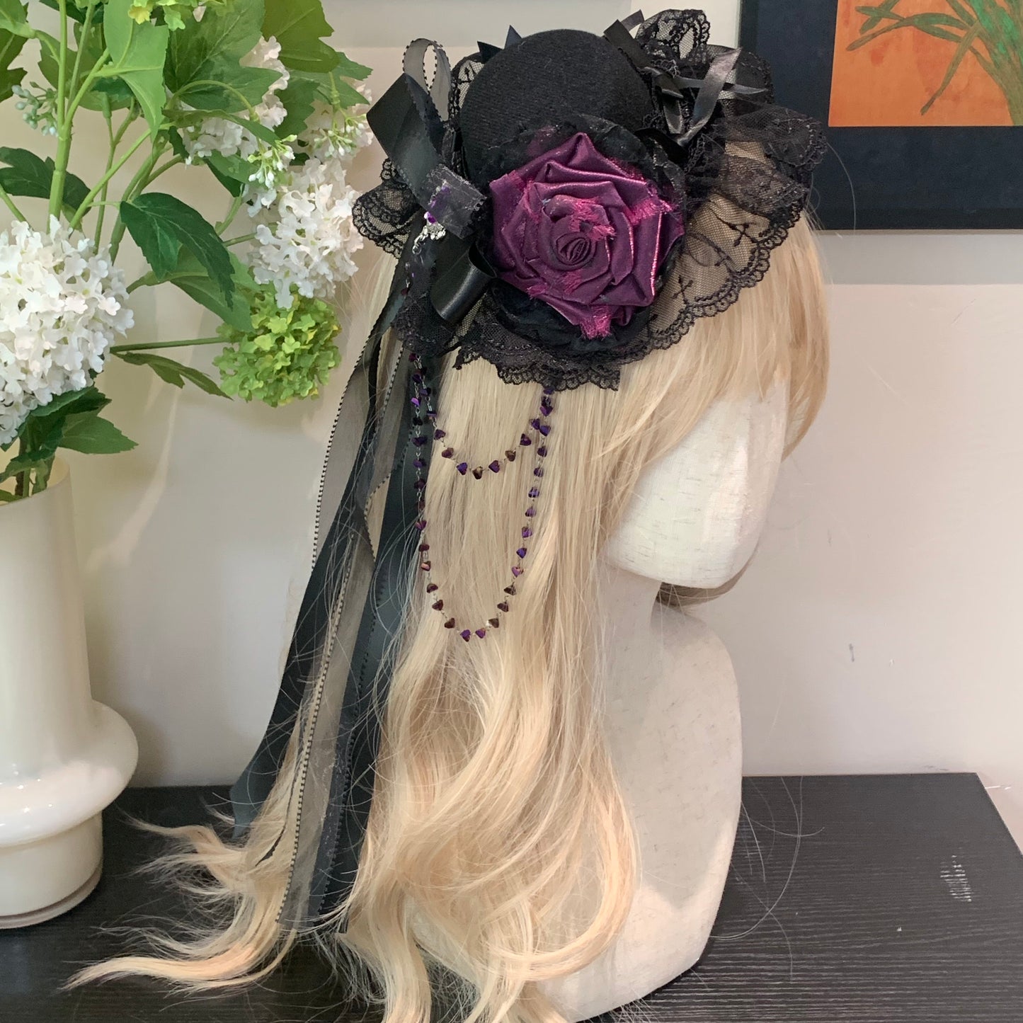 Seventh Small Things Deposit Weaving Gauze Sea Rose Nebula Top Hat Necklace Waist Chain Flower Pill Small Item Link