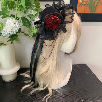 Seventh Small Things Deposit Weaving Gauze Sea Rose Nebula Top Hat Necklace Waist Chain Flower Pill Small Item Link