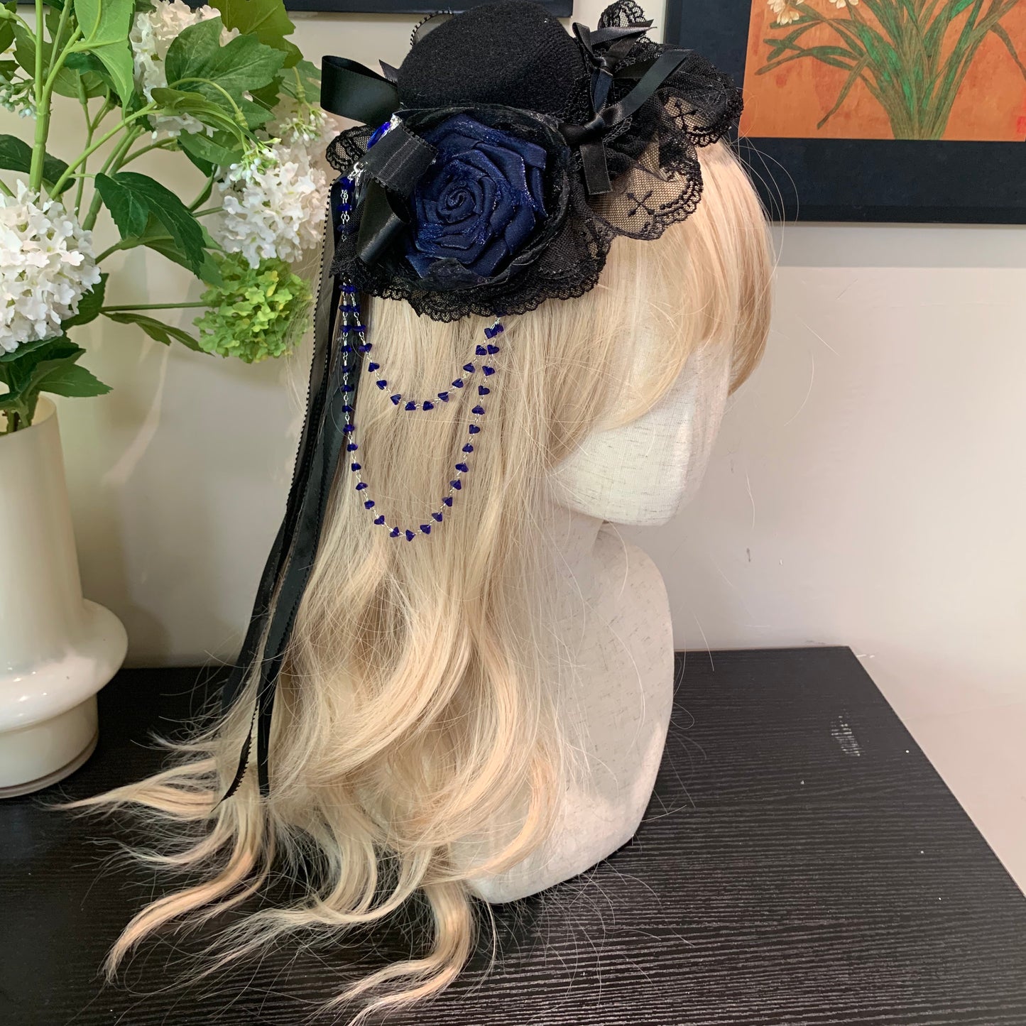 Seventh Small Things Deposit Weaving Gauze Sea Rose Nebula Top Hat Necklace Waist Chain Flower Pill Small Item Link