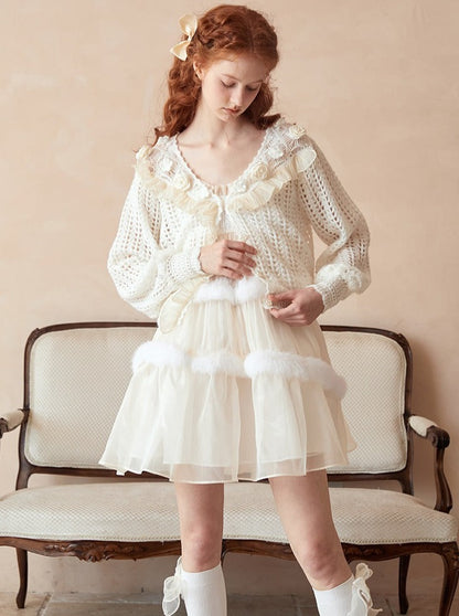 White Rose Cardigan