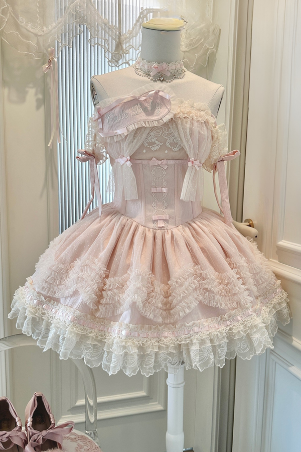 Sweet Jenny Lolita Jumper Skirt + Necklace + Hat + Headband