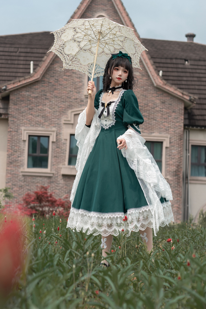 Elegant Retro Lace Classic Lolita Dress