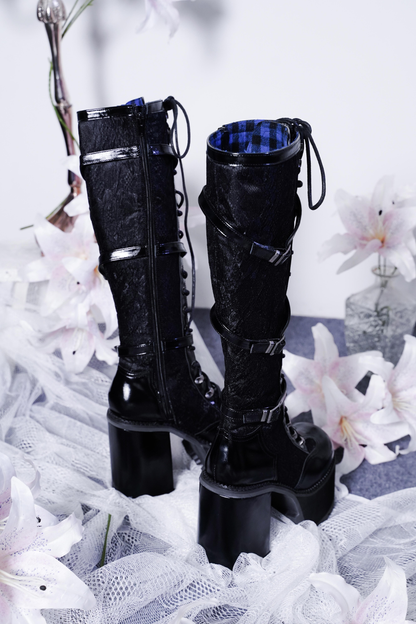 【4月4日予約締切】レースゴシックスエードレースアップブーツ