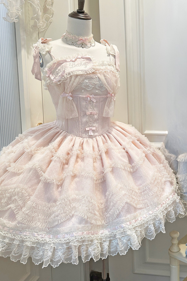 Sweet Jenny Lolita Jumper Skirt + Necklace + Hat + Headband