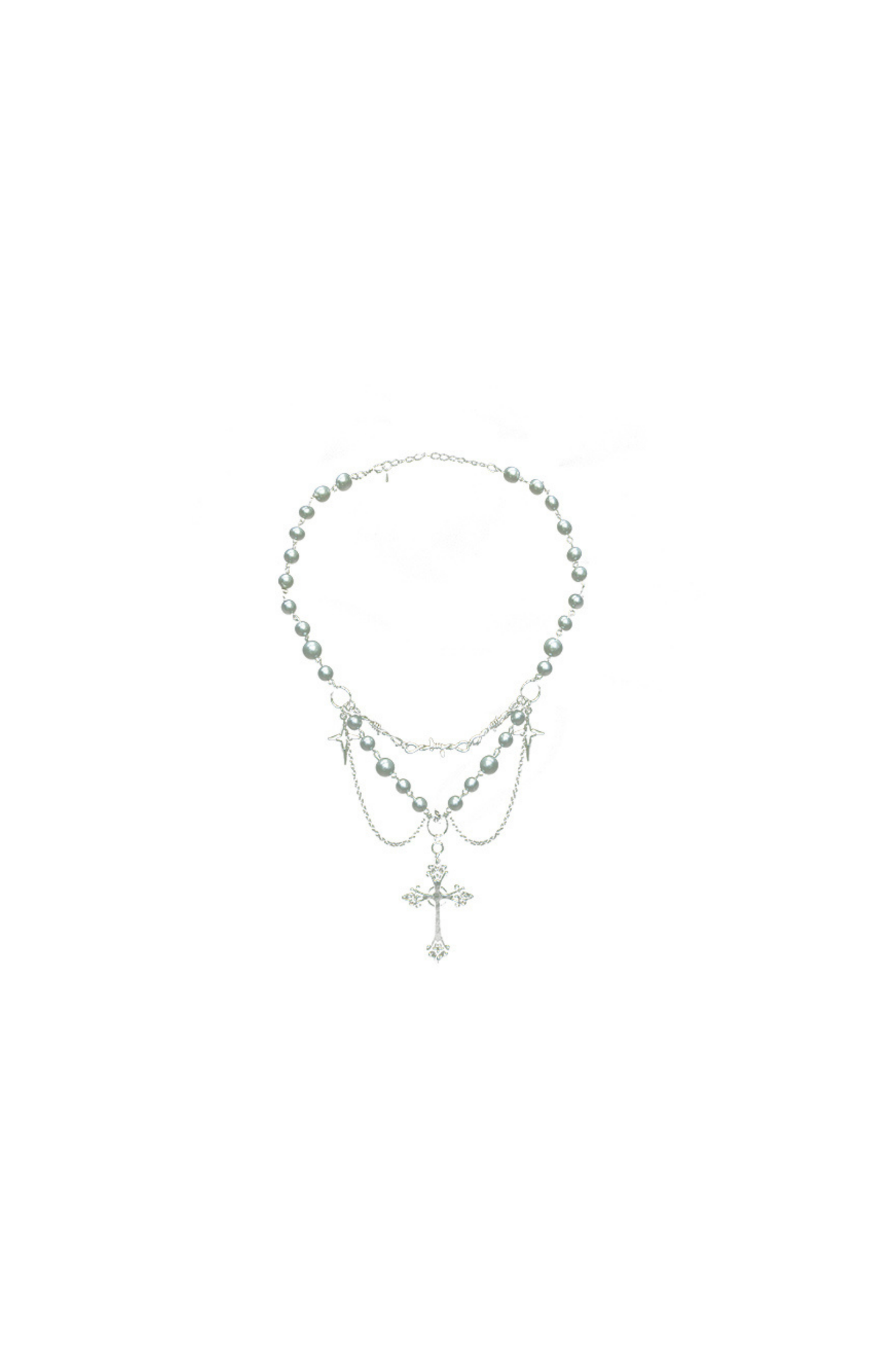 ゴシックロリータスカート+コルセット+ベール+ネックレス+ウエストチェーン