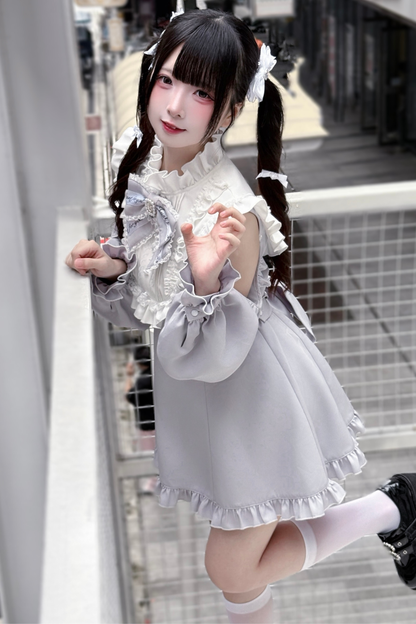 ローズプリンセスオフショルダーフリルリボントップス