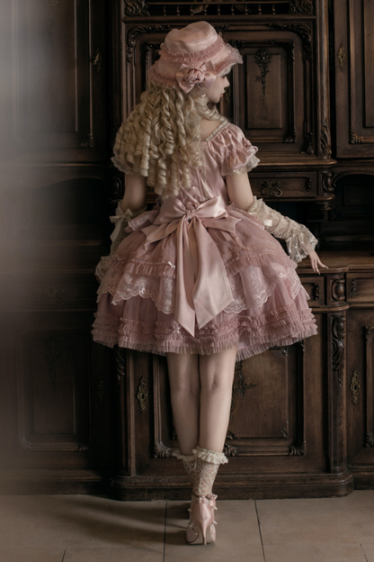 Moon River Lolita Puff Sleeve Top + Vest + Skirt