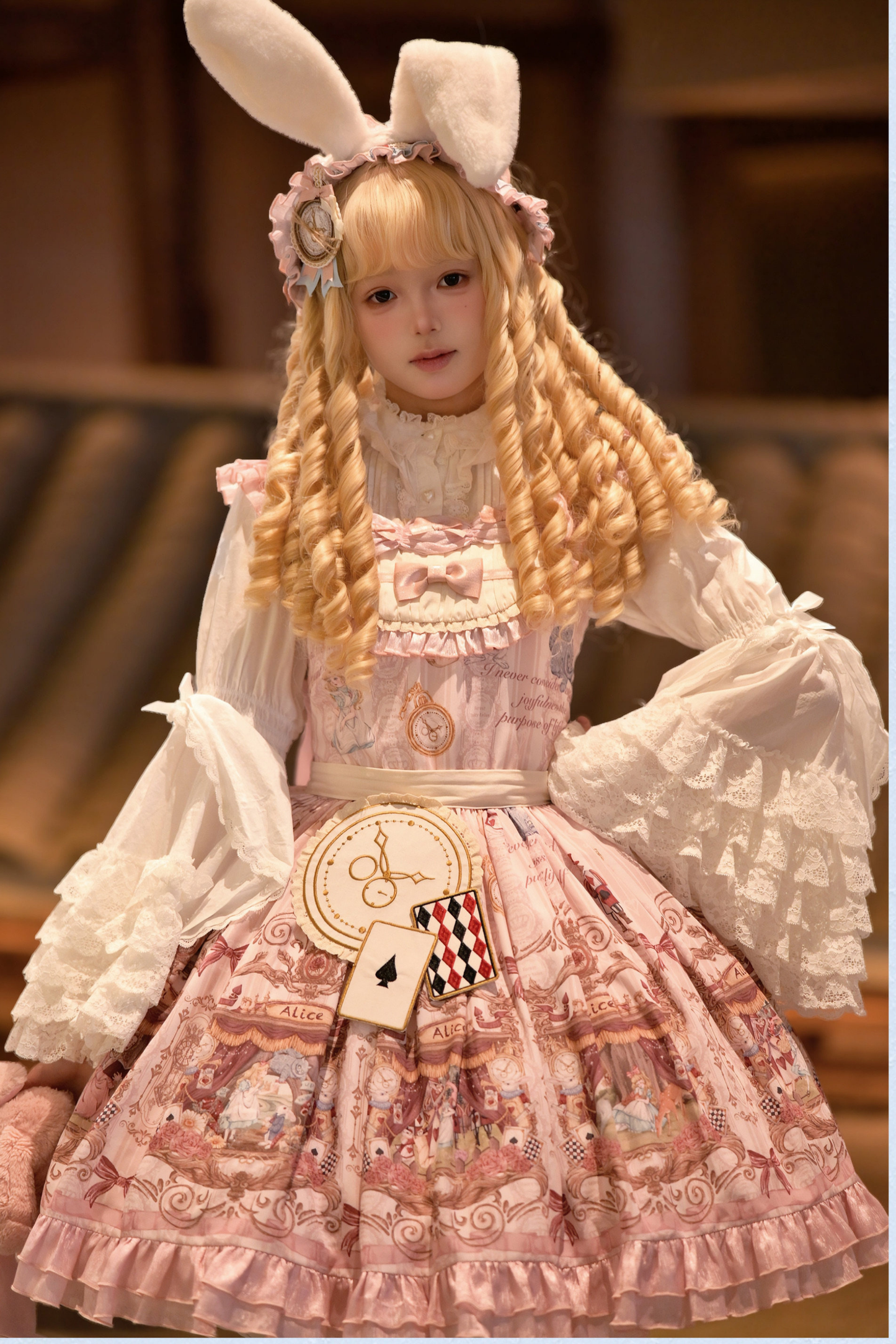 愛麗絲夢境洋裝+疊層洋裝+吊帶裙+襯衫+裙子+背心裙+配飾