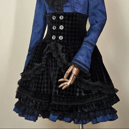 Deposit Will Never Be Again Original Design Gothic Twin Set Lolita Prince Line