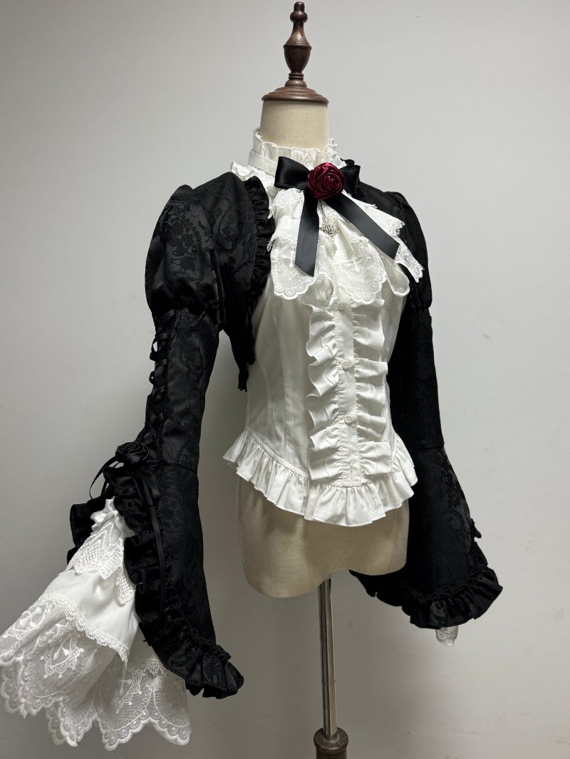 【12月26日予約締切】ブラッドムーンローズラッフルシャツ＋ゴージャスコルセットスカート＋ボレロジャケット＋ヘアバンド