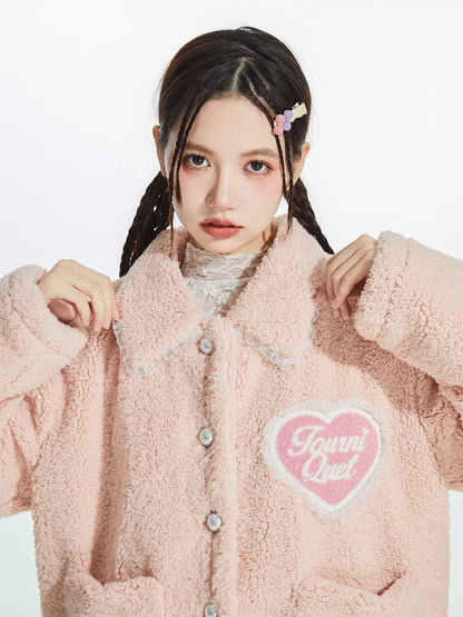 Love Pink Fur Outerwear