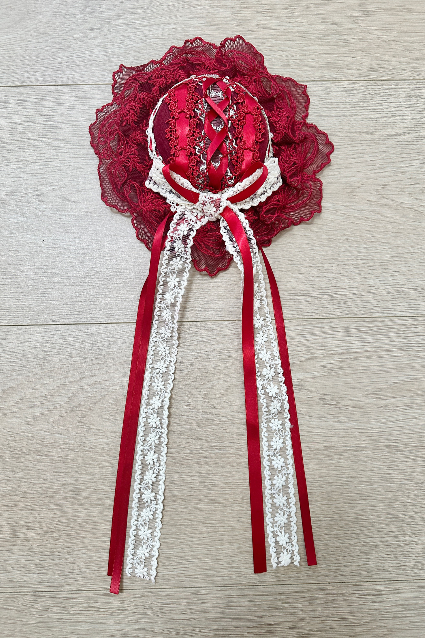 甜美珍妮蘿莉塔吊帶裙+項鍊+帽子+髮帶