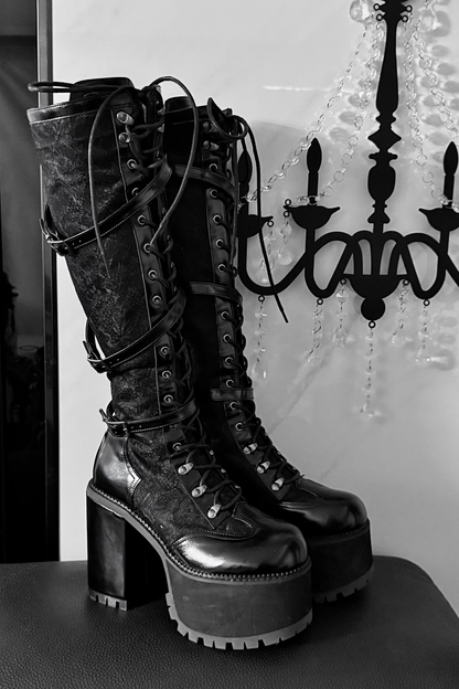 【4月4日予約締切】レースゴシックスエードレースアップブーツ