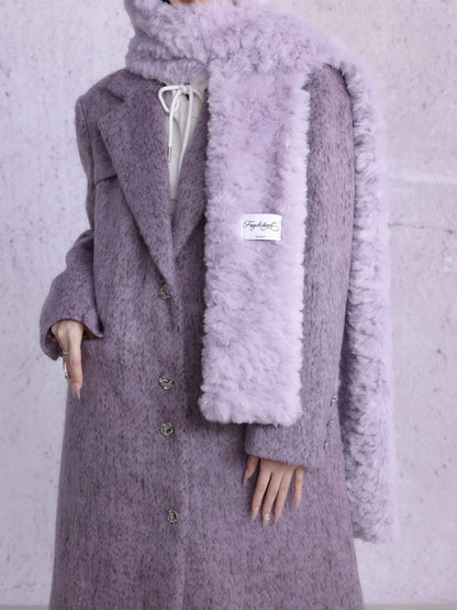 Purple Classic Oversized Coat