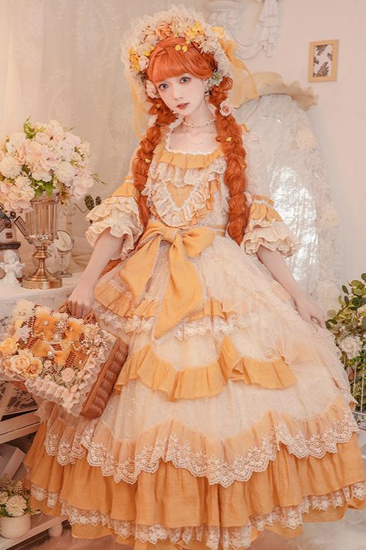 Retro Flower Wedding Girly Lolita Dress