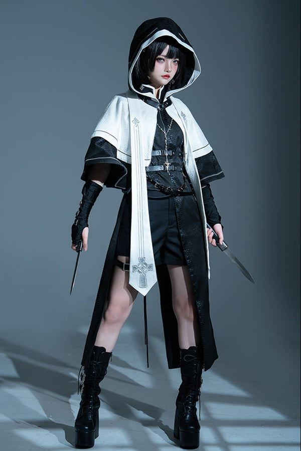 Gothic cape + shorts + long pants