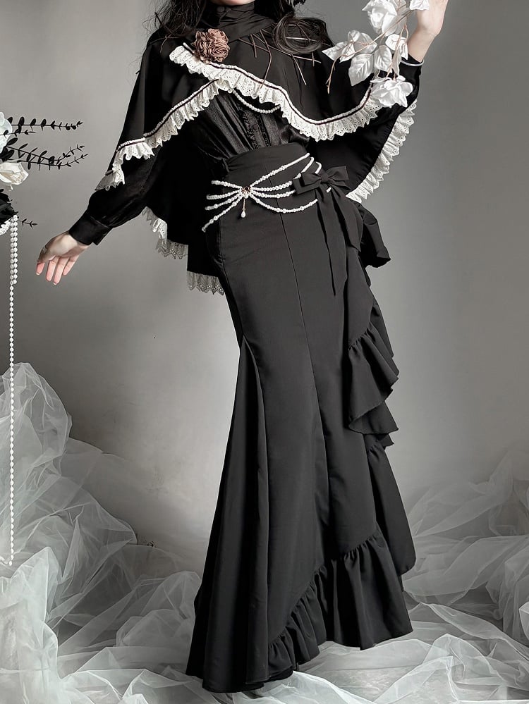 【12月23日予約締切】トワイライトレインロマンティックフリルシャツ