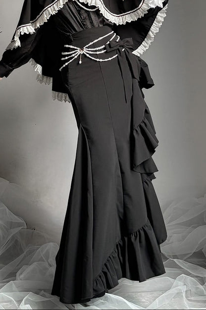 【12月23日予約締切】トワイライトレインロマンティックフリルマーメイドスカート