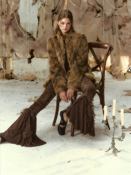 Maillard wear fur coat