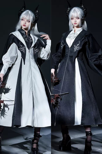 【수량한정】 드래곤스케일 고스 로리타 패스카르트+ 롱코트🐉 