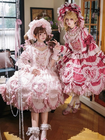 【2月22日予約締切】アンティークベリーローズロマンティックファンタジーロリータショートドレス