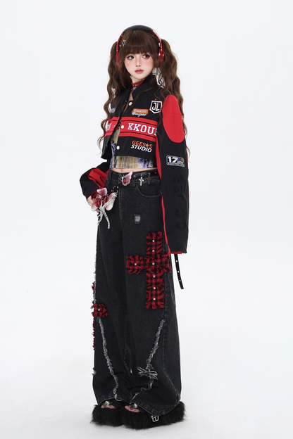 アメリカンストリートベイブスベースボールジャケット