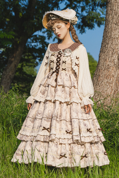 ブニングタイムエレガントロリータドレス+ドールカーディガン