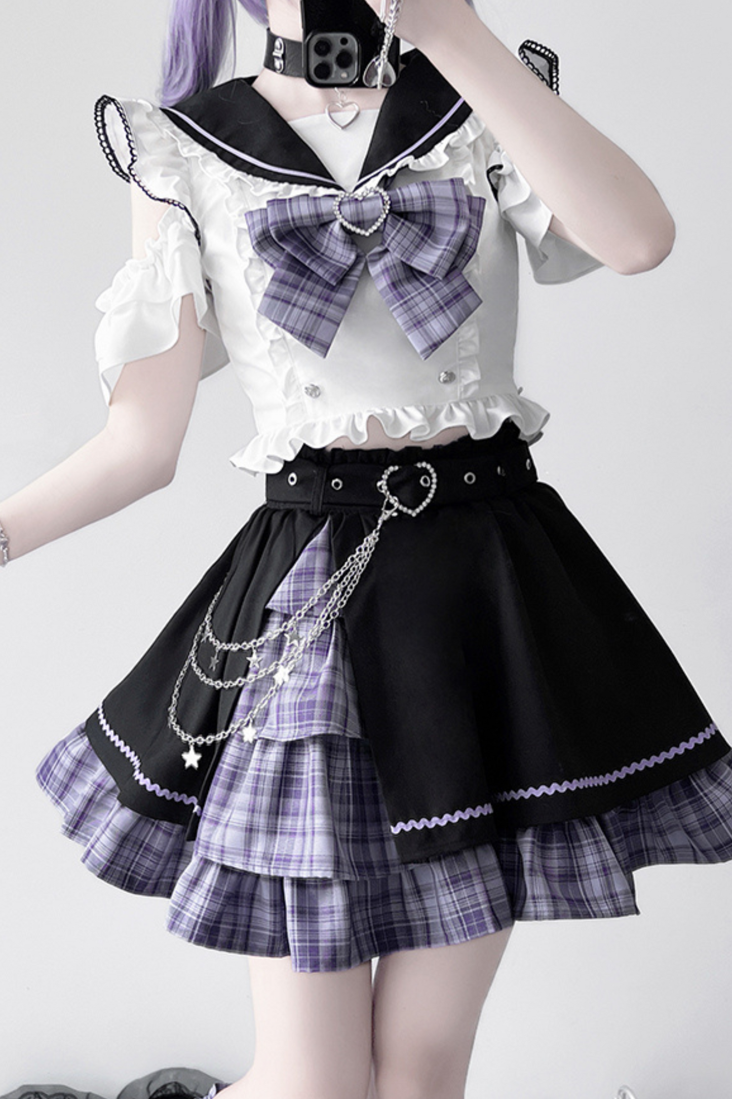 ドリームスターフリルセーラーカラーセットアップ＋レッグカバー