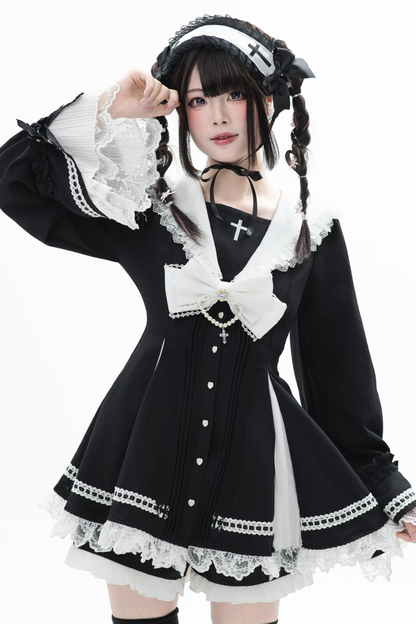 レース地雷トップス+パンツ