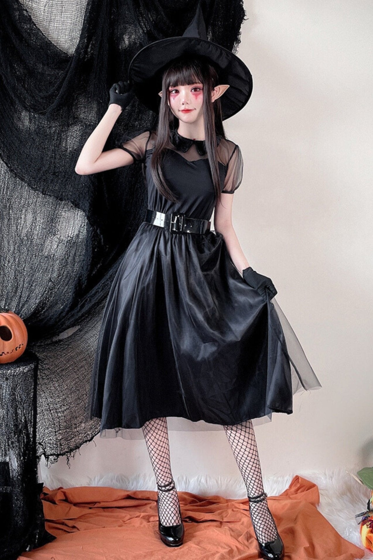 Black Wizard Witch Cosplay Dress