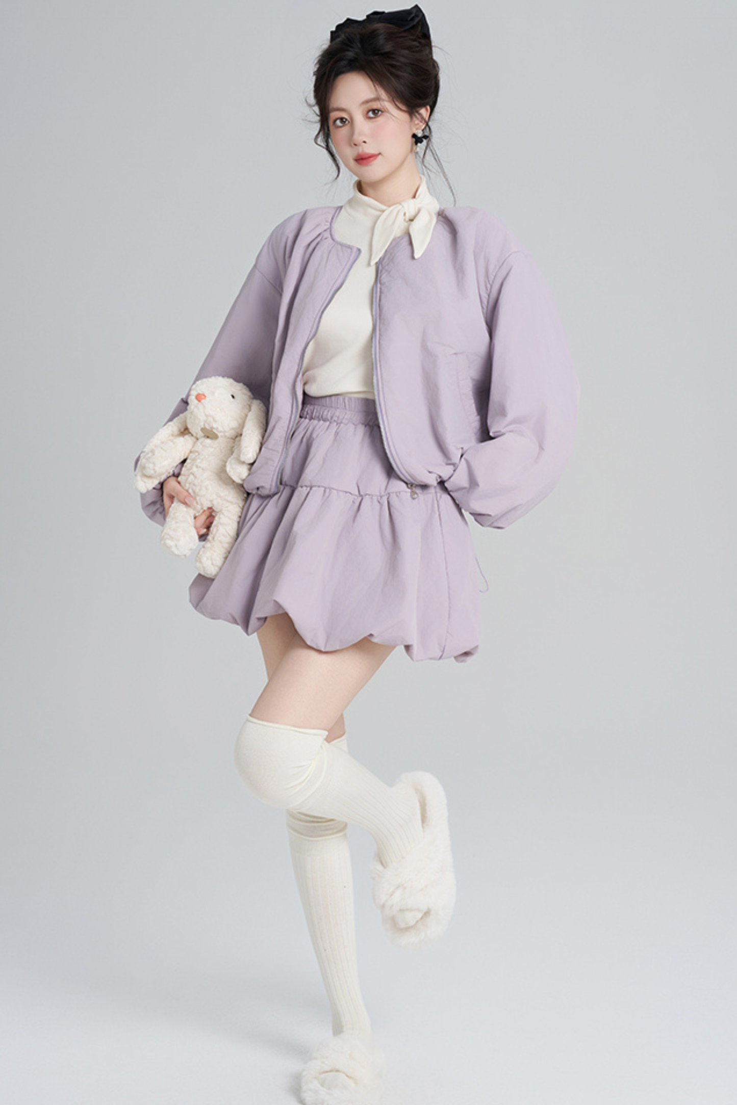 マカロンジップアウター+スカート