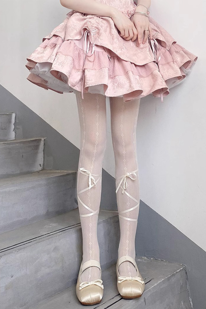 Ribbon Strap Pantyhose