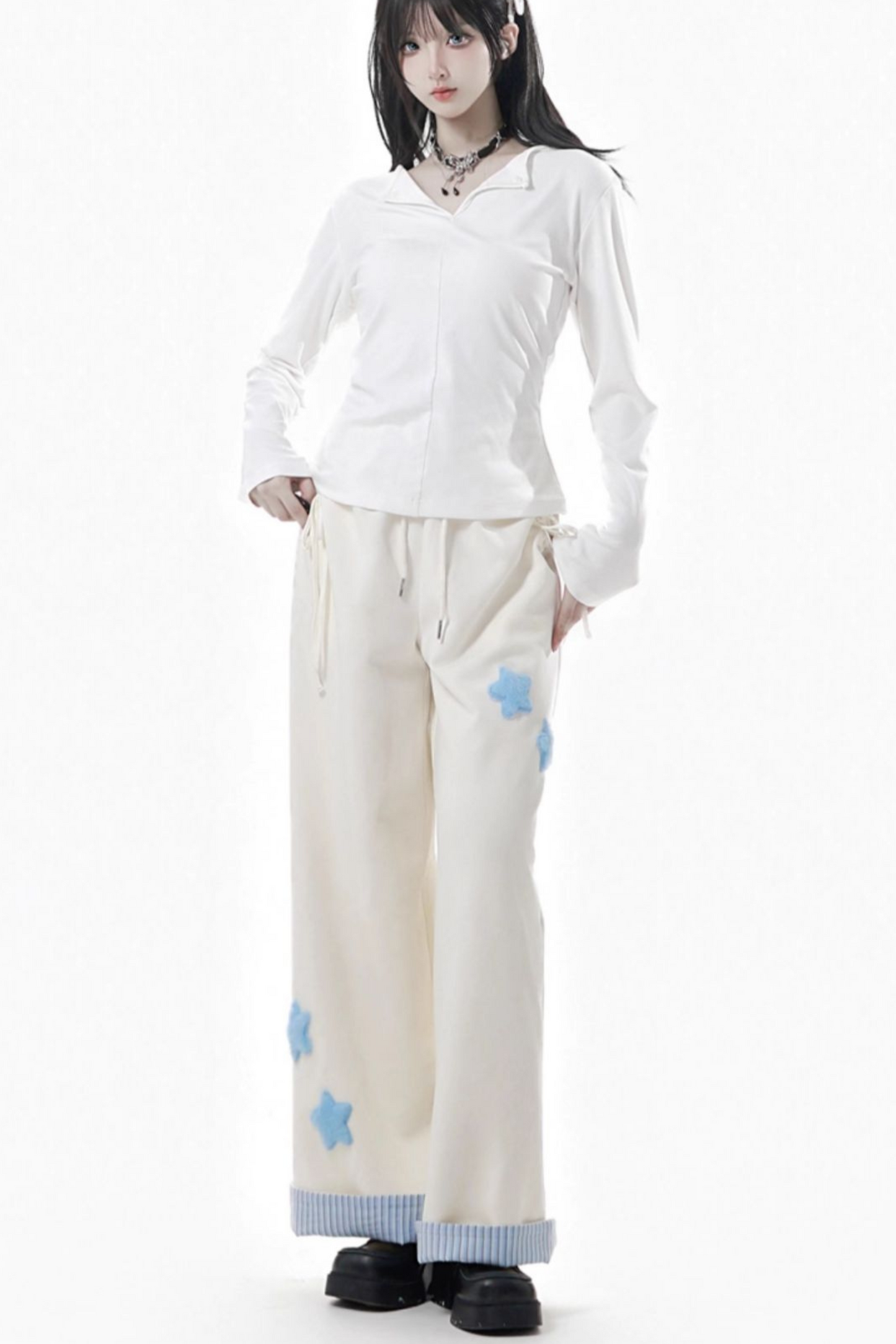 スターワッペンスウェットパンツ