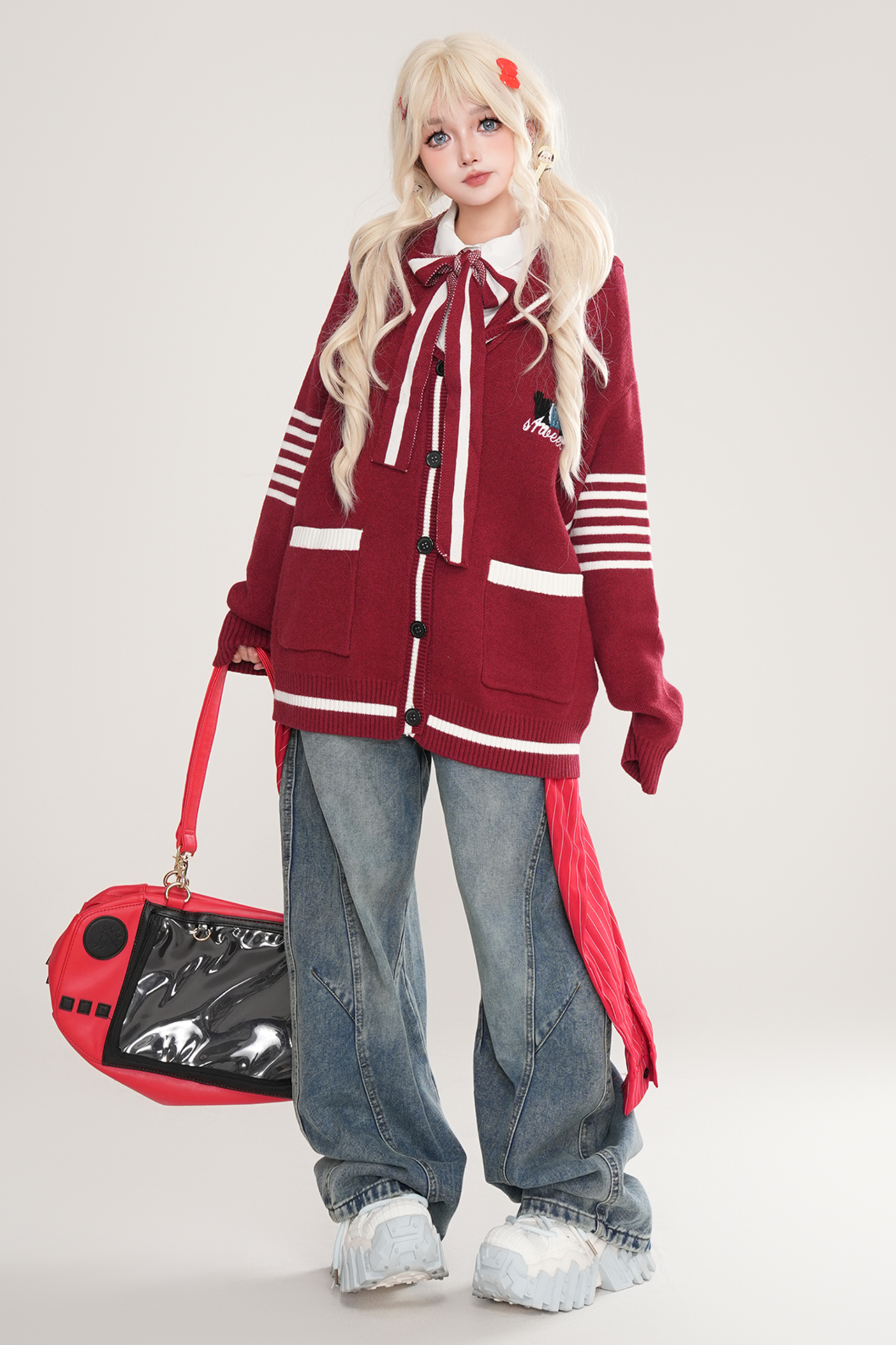 カレッジセーラーニットカーディガン