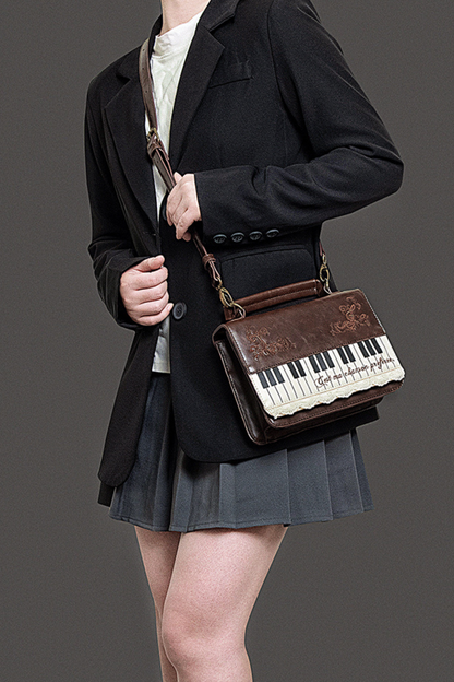 文学ピアノショルダーバッグ