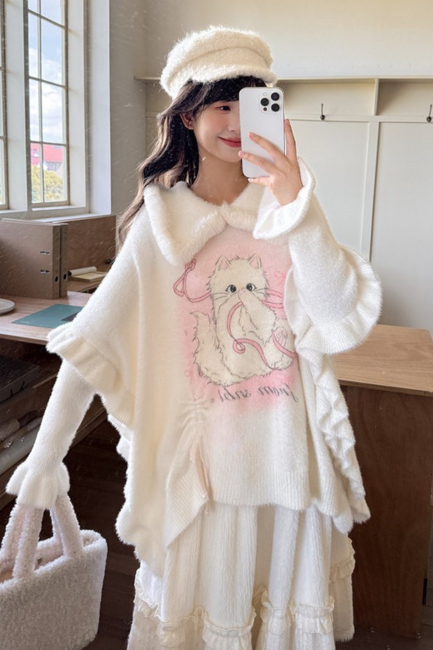 スイートキャットニットセーター