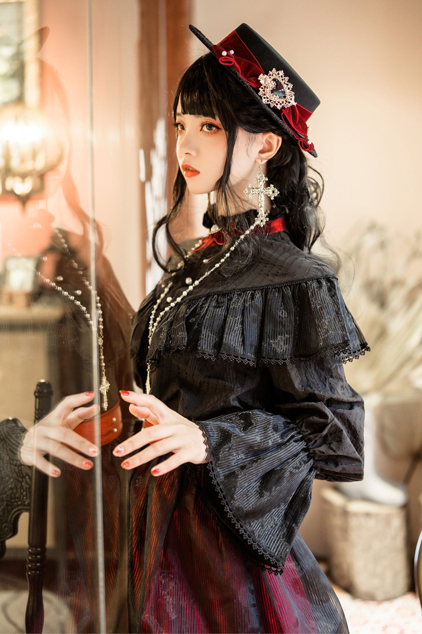 ベーシックエレガントフラットキャップ