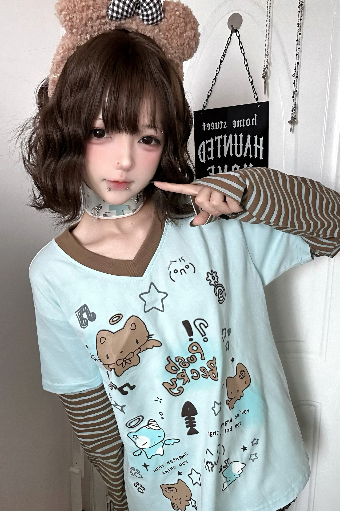 イラストボーダールーズトップス