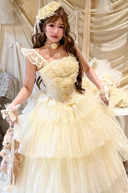 ファーストラブフローラルドレス+スリーブ