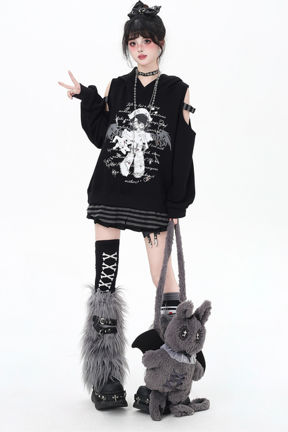 オフショルダールーズボーダートップス