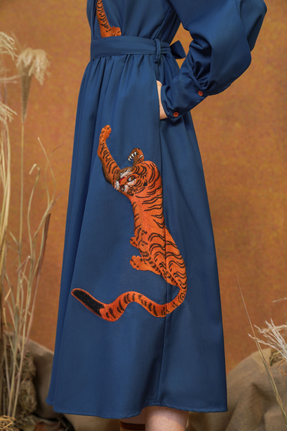 フレンチヴィンテージタイガーワンピース