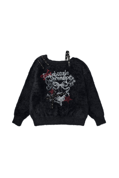 Dark Knight Off-Shoulder Knit