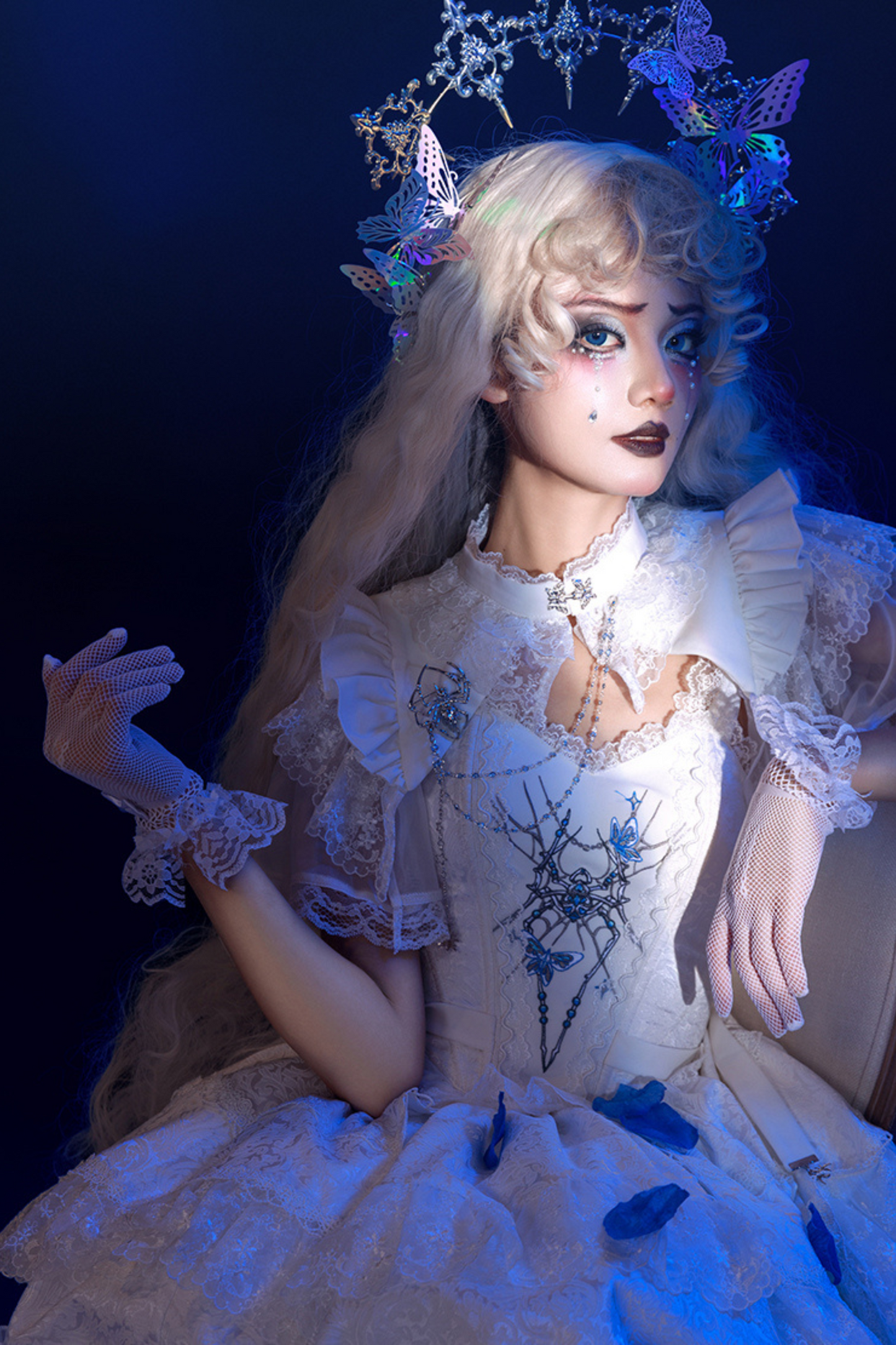 Gothic Lolita Split Lace Lolita Dress + Skirt + Bolero