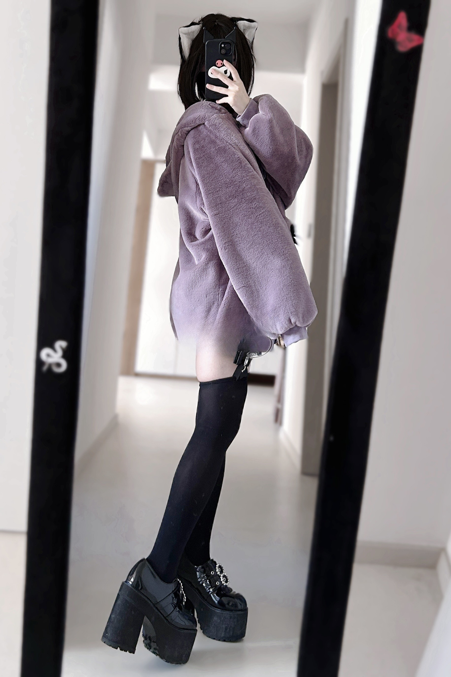 猫耳ぬいぐるみフードジャケット