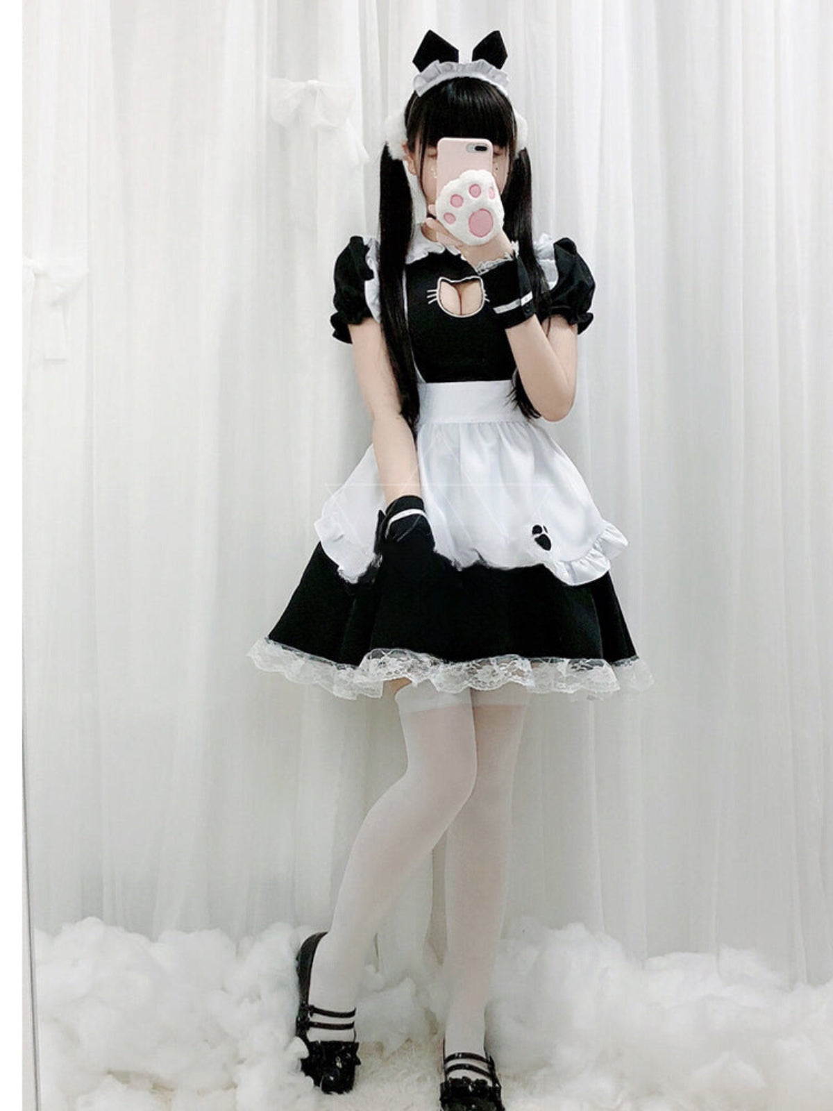 Japanese Light Lolita Maid Dress Set