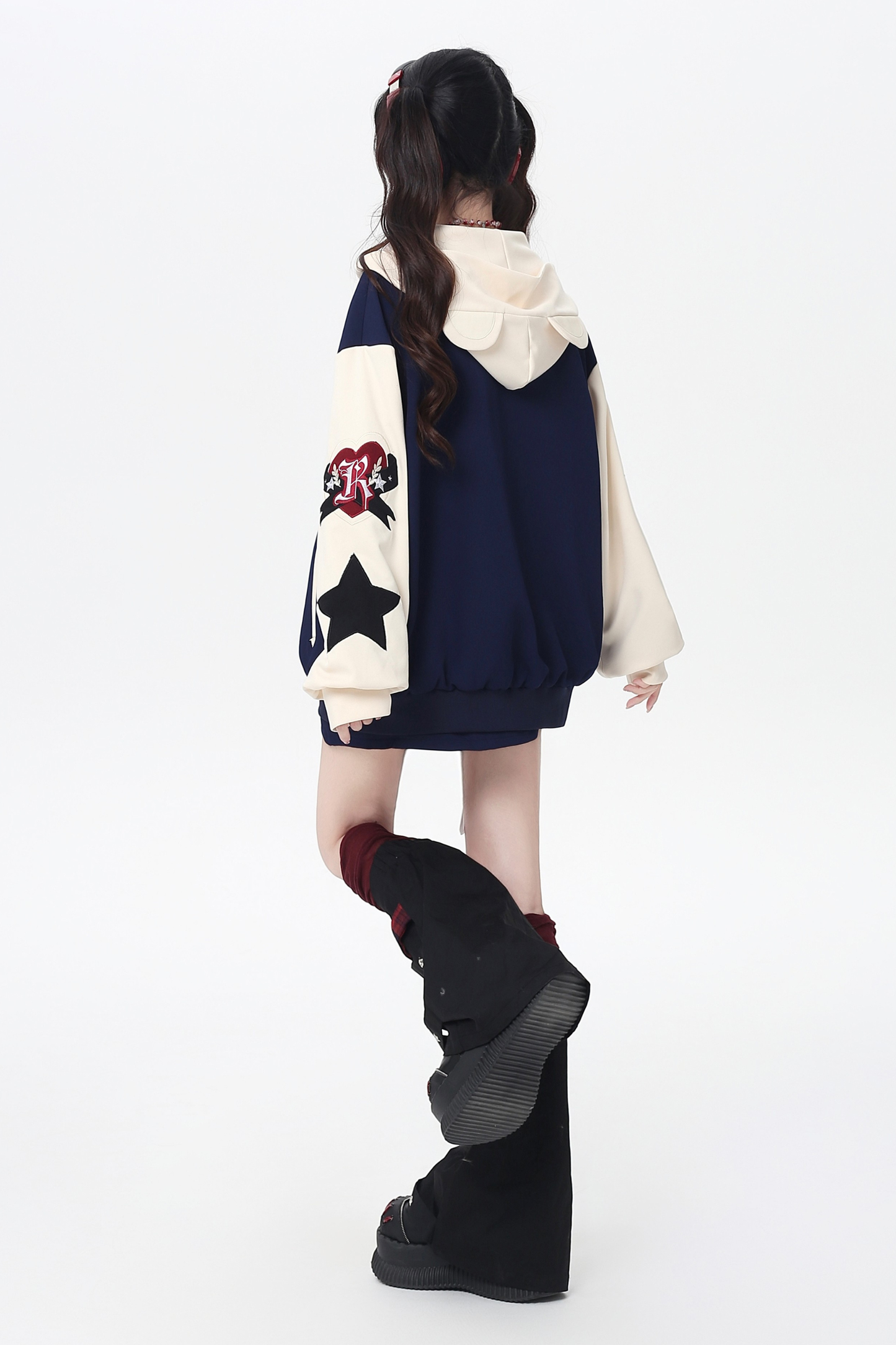 コントラストレトロアメリカンジャケット